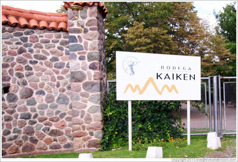 Sign, Kaiken Winery, Luj?de Cujo.