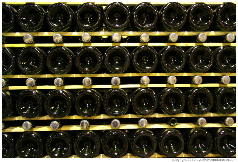 Sparkling wine bottles, Lagarde, Luj?de Cujo.
