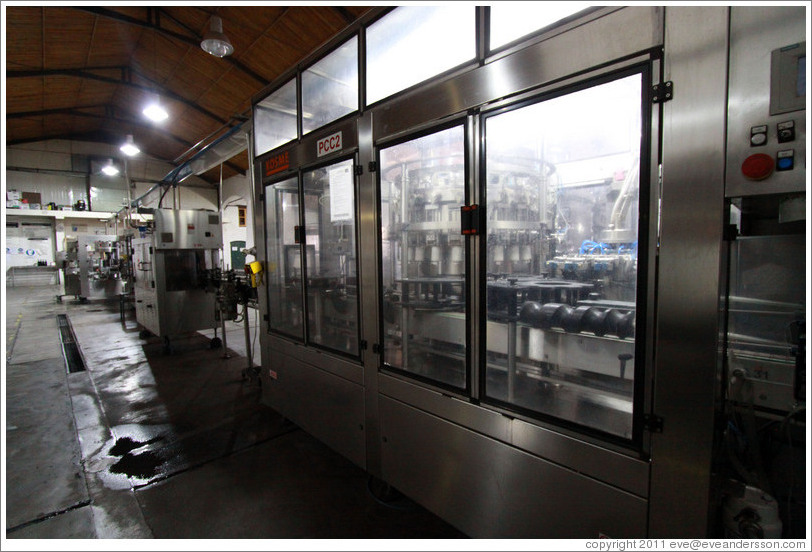 Bottling machine. Bodega El Esteco.