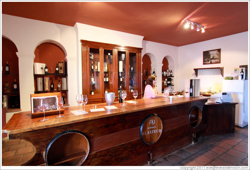 Tasting room. Bodega El Esteco.