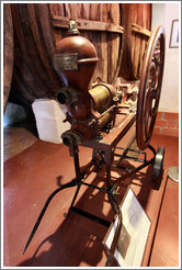 French manual pump. Museum of Bodega La Banda.