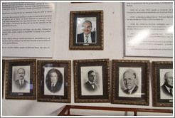 Portraits of historic owners of Bodega La Banda.