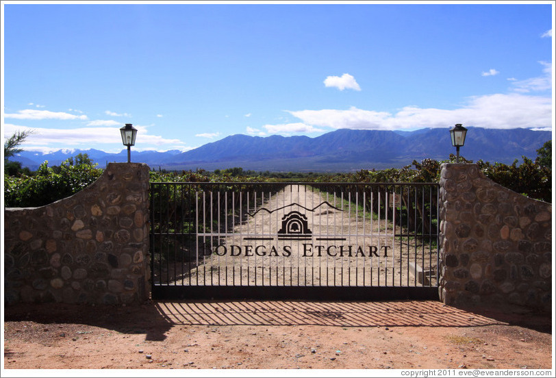 Gate. Bodegas Etchart.