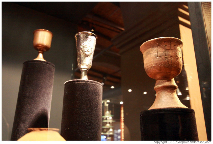 Chalices. Museo de la Vid y el Vino (Museum of Vine and Wine).