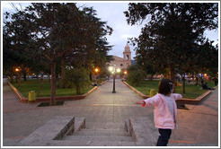 Girl in the Plaza Principal (main square).