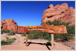 Sign. Los Colorados. Quebrada de las Conchas.