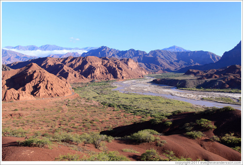 View from Mirador Tres Cruces (Three Crosses Viewpoint). Quebrada de las Conchas.