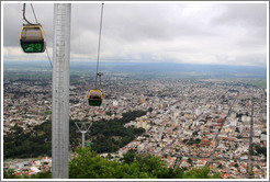 View of the city of Salta with the telef?co above. Cerro San Bernardo.