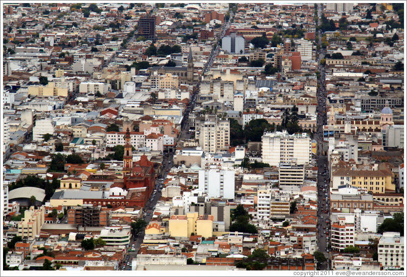 View of Salta from Cerro San Bernardo.