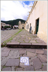 8 on the sidewalk in front of Convento de San Bernardo.