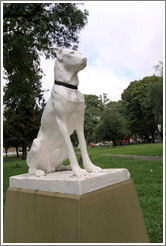 Dog sculpture. Parque San Mart?