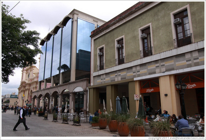 Two buildings. Plaza 9 de Julio.
