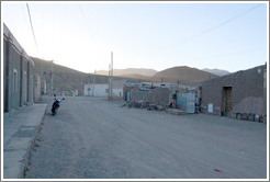 Street at dusk.