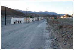 Street at dusk.