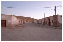 Street at dusk.