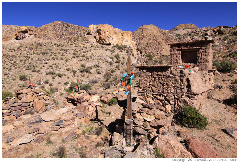 Small miners' cemetery near La Polvorilla viaduct.