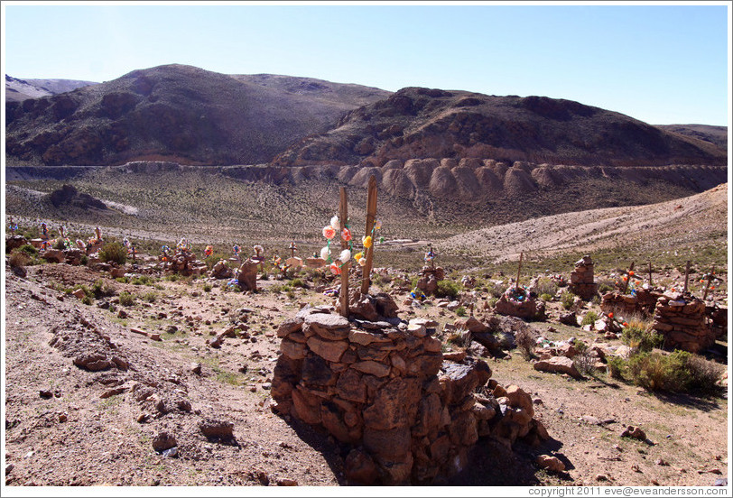 Small miners' cemetery near La Polvorilla viaduct.