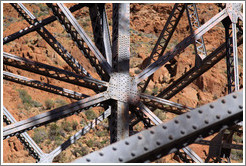 Steel supports of La Polvorilla viaduct.