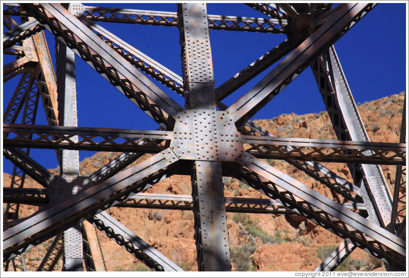 Steel supports of La Polvorilla viaduct.