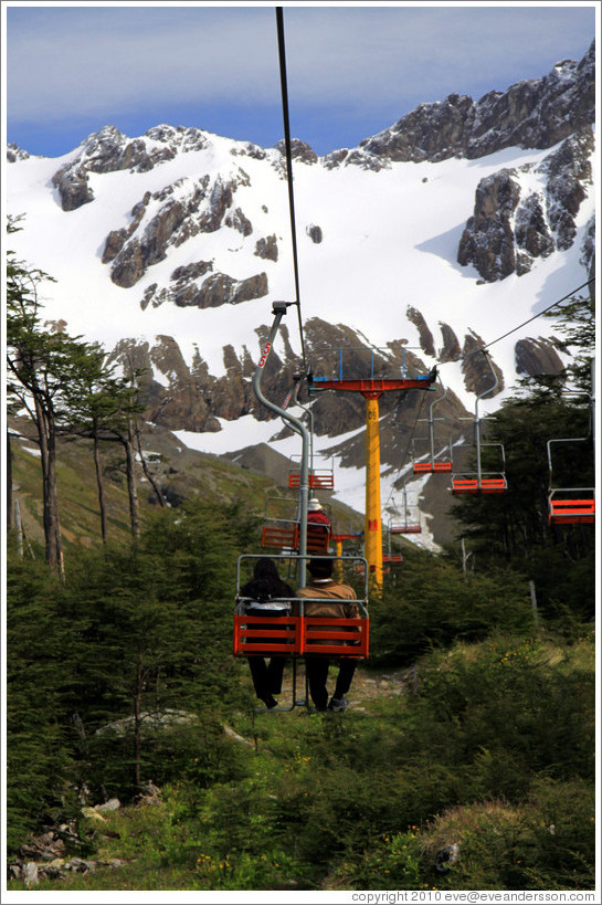 Aerosilla Glaciar Martial.