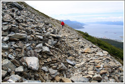 Sendero del Filo (Edge Path), Glaciar Martial.