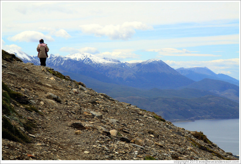 Sendero del Filo (Edge Path), Glaciar Martial.