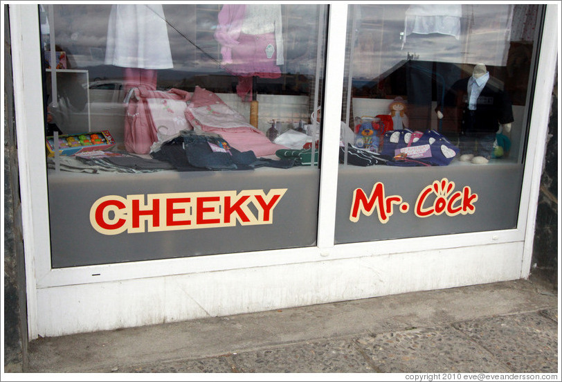 Store named Cheeky Mr. Cock, on Gobernador Paz.