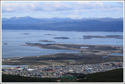 View of Ushuaia from Glaciar Martial Sendero del Filo (Edge Path).