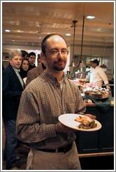 ArsDigita Thanksgiving 1999.  Brian Stein at the buffet.