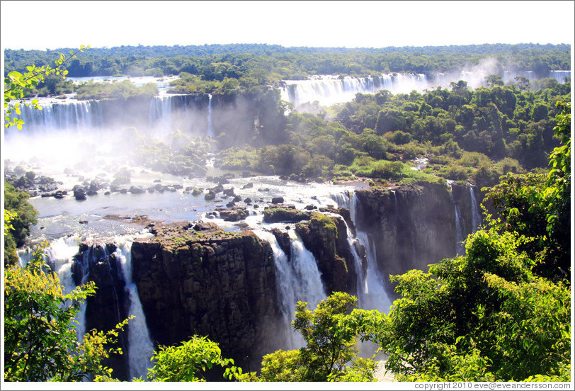 Iguassu Falls, seen from the Brazil side.