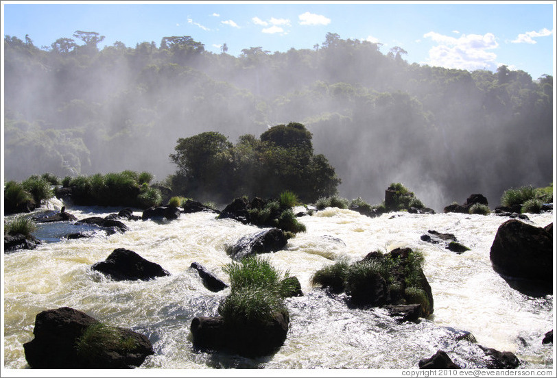 Iguassu Falls, seen from the Brazil side.