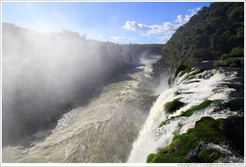 Iguassu Falls, seen from the Brazil side.