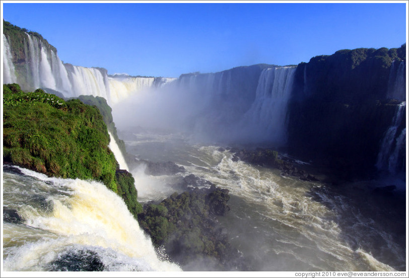 Iguassu Falls, seen from the Brazil side.