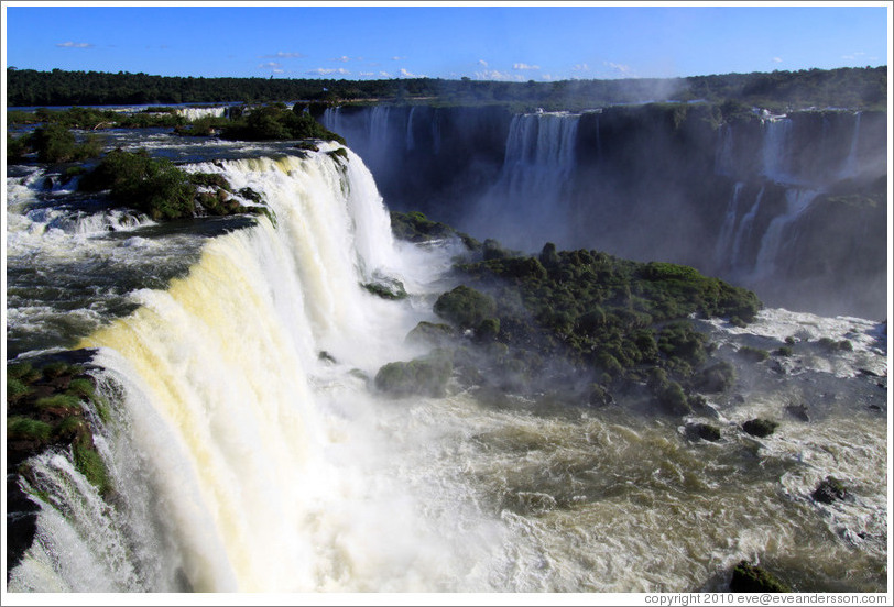 Iguassu Falls, seen from the Brazil side.