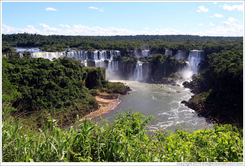 Iguassu Falls, seen from the Brazil side.