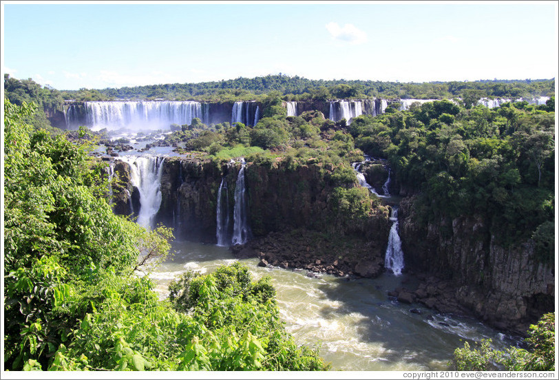 Iguassu Falls, seen from the Brazil side.
