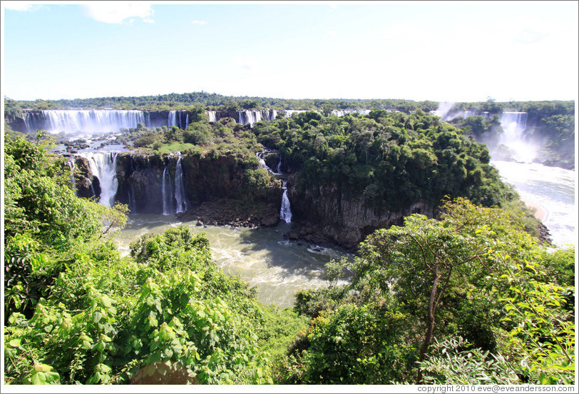 Iguassu Falls, seen from the Brazil side.