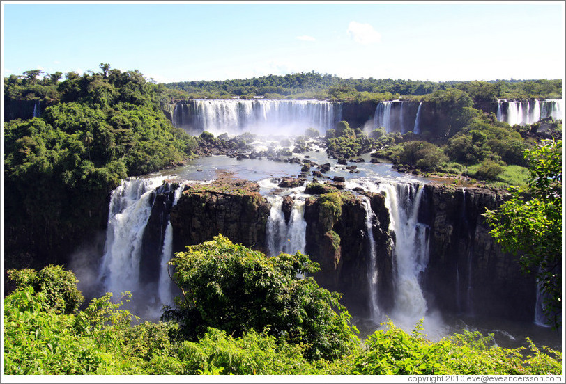 Iguassu Falls, seen from the Brazil side.