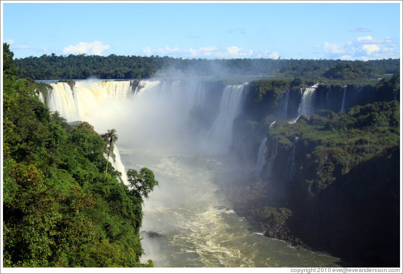 Iguassu Falls, seen from the Brazil side.