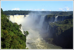 Iguassu Falls, seen from the Brazil side.