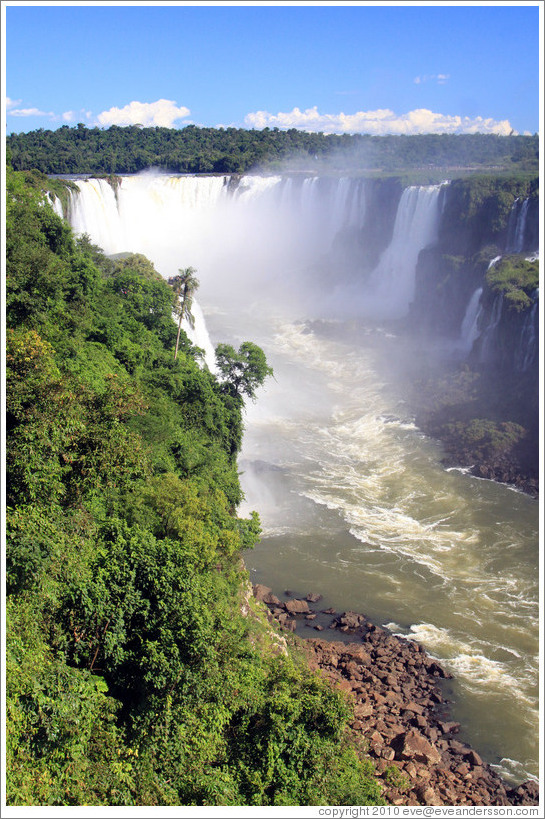 Iguassu Falls, seen from the Brazil side.