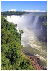 Iguassu Falls, seen from the Brazil side.