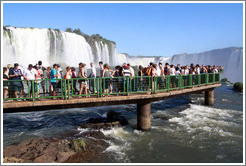 Crowded walkway, Iguassu Falls, Brazil side.