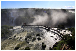 Crowded walkway, Iguassu Falls, Brazil side.