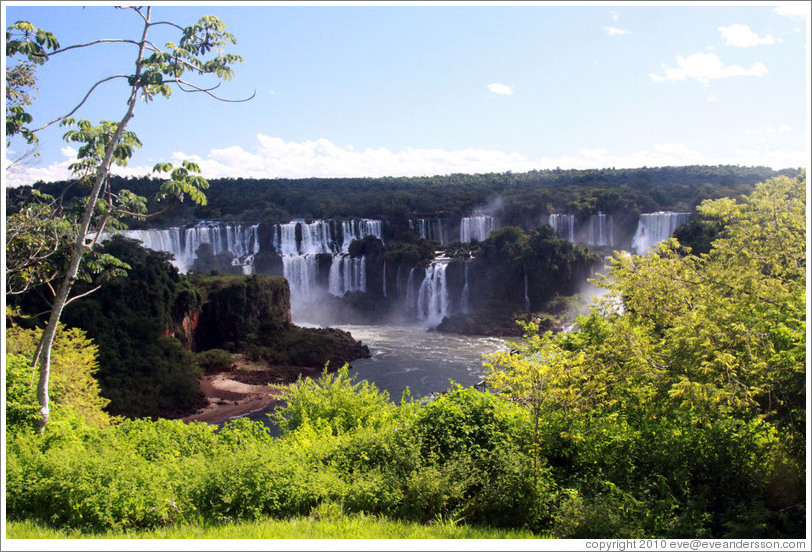 Iguassu Falls, seen from the Brazil side.