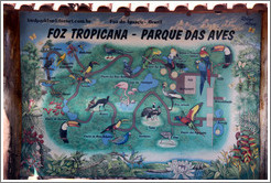 Map, Foz Tropicana Bird Park.