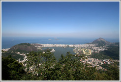View of Rio de Janeiro from the top of Corcovado Mountain.