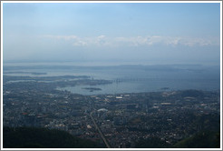 View of Rio de Janeiro from the top of Corcovado Mountain.