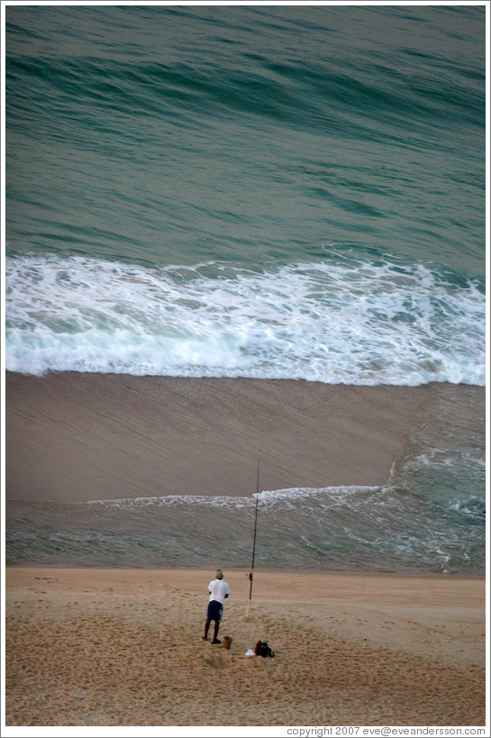 Fisherman on Ipanema Beach.