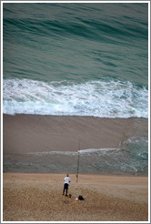 Fisherman on Ipanema Beach.